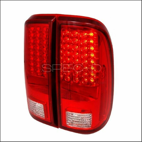 Overtime LED Tail Lights for 08 to 11 Ford F250- Red - 10 x 12 x 18 in. OV3197503